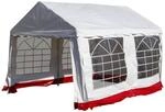VCM Pavillon wei&szlig; Metall B/H/L: ca. 300x300x400 cm