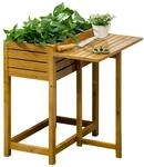 Outsunny Blumenkasten mit Arbeitsfl&auml;che