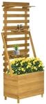 Outsunny Gartenbeet mit Rankgitter B/H/L: ca. 39x160x63 cm