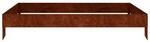 Garten-Hochbeet braun Stahl B/H/L: ca. 100x18,5x100 cm