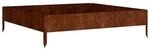 Garten-Hochbeet braun Stahl B/H/L: ca. 100x26x100 cm
