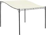 Outsunny Terrassen&uuml;berdachung creme Eisen B/H/L: ca. 297x245x297 cm
