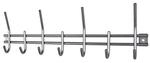 Garderobenleiste silber Edelstahl Optik Stahlrohr B/H/T: ca. 54x16x5 cm