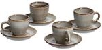Zeller Espresso-Set taupe Keramik
