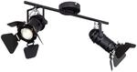 GLOBO Spot Egon schwarz Metall B/H/L: ca. 16x27x54 cm GU10 2 Brennstellen