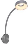 GLOBO LED-Wandleuchte Lehovo silber Kunststoff Metall B/H: ca. 26x45,5 cm