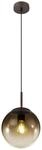 GLOBO Pendelleuchte Varus braun amber Glas Metall H/D: ca. 120x20 cm E27 1