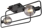 GLOBO Deckenleuchte 15830-2D schwarz Metall Glas B/H/T: ca. 23x19x61 cm E14 2