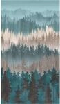 Livingwalls Fototapete B&auml;ume blau braun beige B/L: ca. 280x159 cm