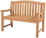 deVries Gartenbank Woodie braun Teakholz B/H/T: ca. 120x94x57 cm