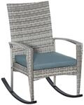 Outsunny Gartensessel grau Polyester B/H/L: ca. 88x66x98 cm