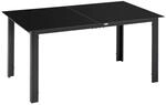 Outsunny Gartentisch schwarz Aluminium B/H/L: ca. 90x74x150 cm