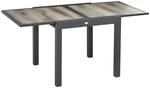 Outsunny Gartentisch beige Aluminium B/H/L: ca. 80x75x160 cm