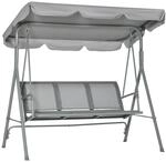Outsunny Hollywoodschaukel creme Polyester B/H/L: ca. 110x153x170 cm