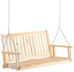 Outsunny H&auml;ngebank natur Holz B/H/L: ca. 69x60x117 cm