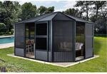 Sojag Kaltwintergarten Charleston anthrazit Aluminium B/H/T: ca. 384x281x384 cm