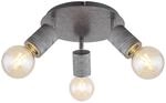 GLOBO Spot silber Metall H/D: ca. 16x28 cm E27 3 Brennstellen