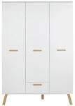 Kleiderschrank Mats wei&szlig; B/H/T: ca. 130x190x60 cm