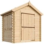 Timbela Kinderspielhaus M516 natur B/H/L: ca. 146x143x112 cm