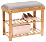 Zeller Schuhregal natur Bambus B/H/T: ca. 60x50x29 cm