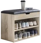 Schuhbank dunkelbraun Eiche Sonoma Nachbildung B/H/T: ca. 60x40x30 cm