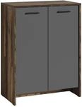 Schuhkommode BEN Eiche Old Wood Nachbildung anthrazit B/H/T: ca. 63x83x35 cm