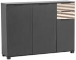 Schuhschrank Alexa schwarz matt B/H/T: ca. 141,9x105,5x35 cm