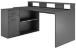 Schreibtisch Gamer anthrazit matt B/H/T: ca. 160x92x115 cm