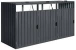 AXI Outdoor Living M&uuml;lltonnenbox Owen anthrazit B/H/L: ca. 80x122x240 cm