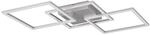 Reality LED-Deckenleuchte Trail titanfarbig Metall B/H/T: ca. 53x53x7 cm