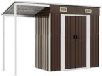 vidaXL Gartenhaus braun B/H/T: ca. 277x181x110,5 cm