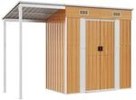 vidaXL Gartenhaus braun B/H/T: ca. 277x181x110,5 cm