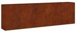 Hochbeet braun Stahl B/H/T/L: ca. 40x80x40x280 cm