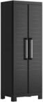 Keter Kunststoffschrank Detroit schwarz Kunststoff B/H/T: ca. 65x182x45 cm