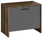 Bank BEN Eiche Old Wood Nachbildung anthrazit B/H/T: ca. 60x48x35 cm