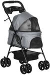 PawHut Hunde-Zubeh&ouml;r grau Polypropylen B/H/L: ca. 45x67x96 cm