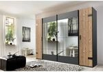 Schwebet&uuml;renschrank Stockholm tanne Nachbildung Graphit B/H/T: ca. 272x210x65 cm