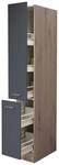 Apothekerschrank Morena grau matt B/H/T: ca. 30x200x57 cm