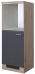 K&uuml;hlumbauschrank Morena grau matt B/H/T: ca. 60x168,5x60 cm