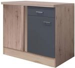 Eckunterschrank Morena grau matt B/H/T: ca. 110x85x60 cm
