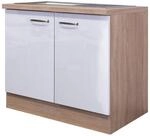 Sp&uuml;lenschrank Valero wei&szlig; Hochglanz B/H/T: ca. 100x86x60 cm