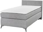 Boxspringbett grau Liegefl&auml;che B/L: ca. 100x200 cm