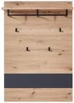 Garderobenpaneel Memphis Eiche Artisan Nachbildung Graphit B/H/T: ca. 80x118x30 cm