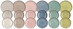 TOGNANA Tafelservice Urban Pastel bunt Keramik 18 tlg.