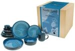 CreaTable Kombiservice Nordic Fjord blau Steinzeug 10 tlg.