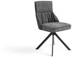 Stuhl CALIFORNIA 2er-Set anthrazit Webstoff B/H/T: ca. 50x89x56 cm