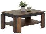 Couchtisch Tim II Old Wood schwarz B/H/T: ca. 90x41x60 cm