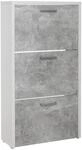 Schuhkipper Fulda Beton Optik wei&szlig; B/H/T: ca. 61x115x25 cm
