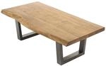 Couchtisch JUDY natur seidenmatt schwarz pulverbeschichtet B/H/T: ca. 120x45x60 cm