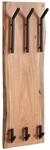 Wandgarderobe natur schwarz pulverbeschichtet B/H/T: ca. 35,5x100x11 cm